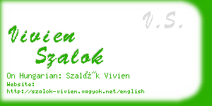 vivien szalok business card